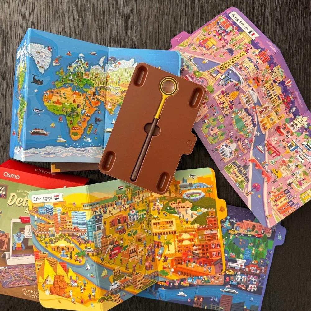 Osmo Detective Agency Game Maps & Magnifier NEW No Base Included Ages 5+‎